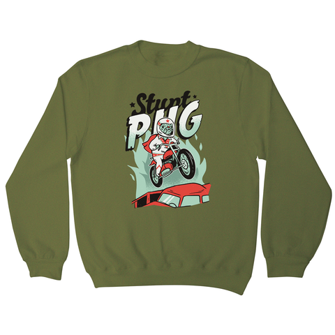 Stunt pug sweatshirt - Graphic Gear