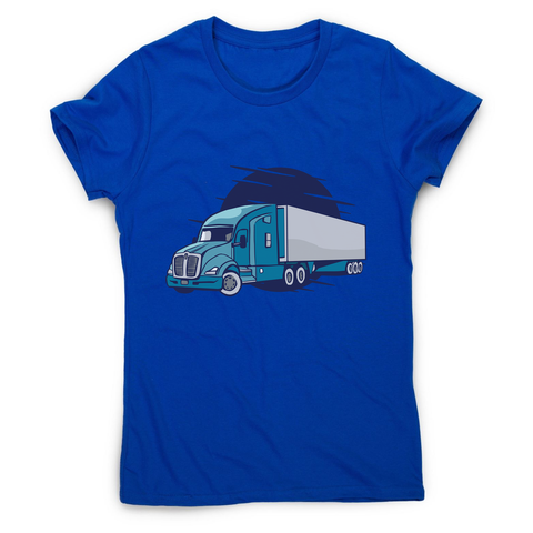 Semi truck illustration women's t-shirt - Graphic Gear