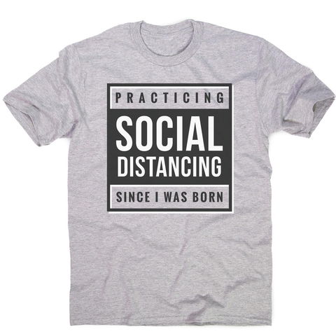 Social distancing text men's t-shirt - Graphic Gear