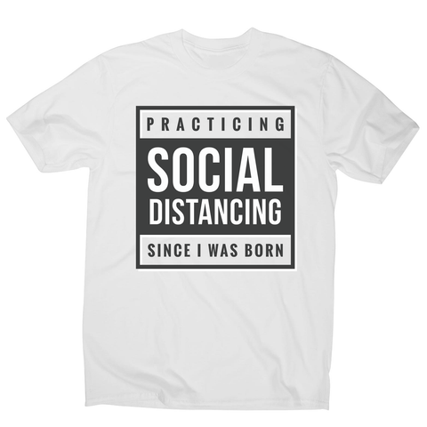 Social distancing text men's t-shirt - Graphic Gear