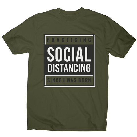 Social distancing text men's t-shirt - Graphic Gear