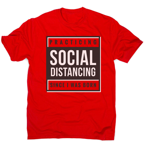 Social distancing text men's t-shirt - Graphic Gear