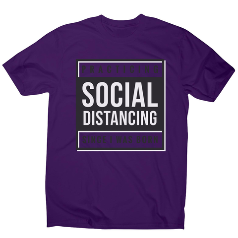 Social distancing text men's t-shirt - Graphic Gear