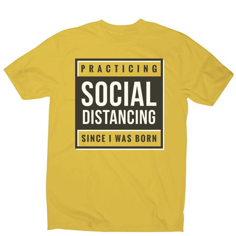 Social distancing text men's t-shirt - Graphic Gear