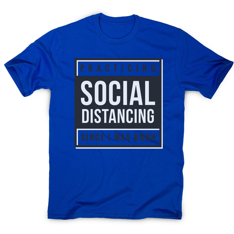 Social distancing text men's t-shirt - Graphic Gear