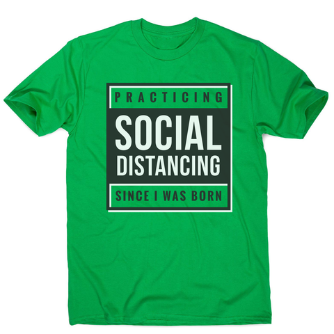Social distancing text men's t-shirt - Graphic Gear