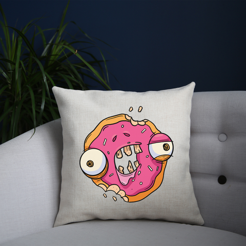 Zombie donut cushion cover pillowcase linen home decor - Graphic Gear