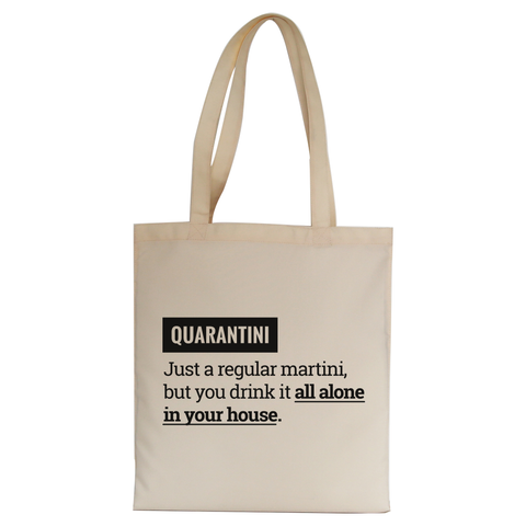 Quarantine funny tote bag canvas shopping - Graphic Gear