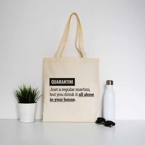 Quarantine funny tote bag canvas shopping - Graphic Gear