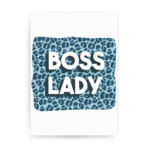 Boss lady animal print print poster wall art decor - Graphic Gear