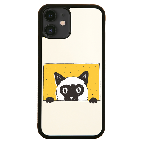 Peeking cat iPhone case cover 11 11Pro Max XS XR X - Graphic Gear