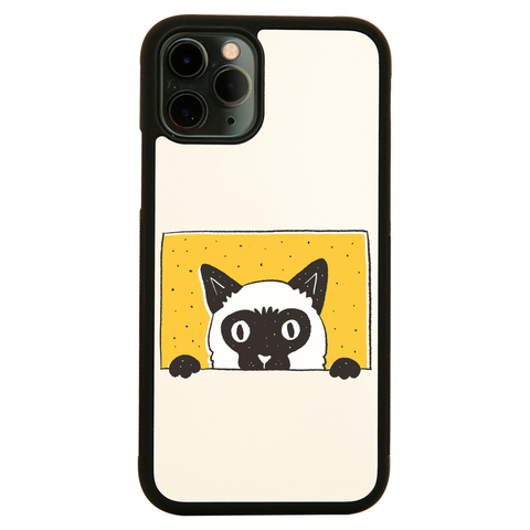 Peeking cat iPhone case cover 11 11Pro Max XS XR X - Graphic Gear
