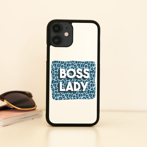 Boss lady animal print iPhone case cover 11 11Pro Max XS XR X - Graphic Gear