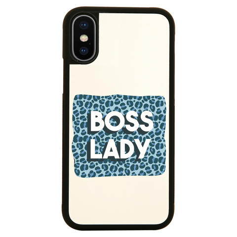 Boss lady animal print iPhone case cover 11 11Pro Max XS XR X - Graphic Gear
