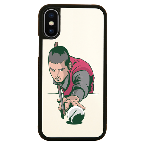 Pool player iPhone case cover 11 11Pro Max XS XR X - Graphic Gear