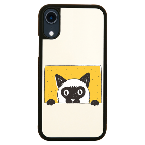 Peeking cat iPhone case cover 11 11Pro Max XS XR X - Graphic Gear