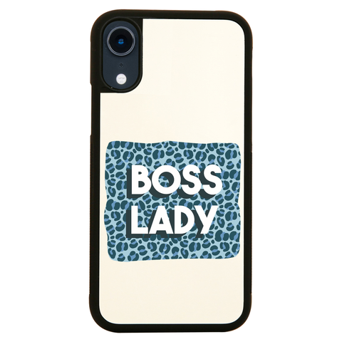 Boss lady animal print iPhone case cover 11 11Pro Max XS XR X - Graphic Gear