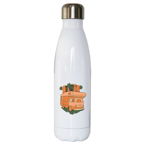 Nature caravan water bottle stainless steel reusable - Graphic Gear