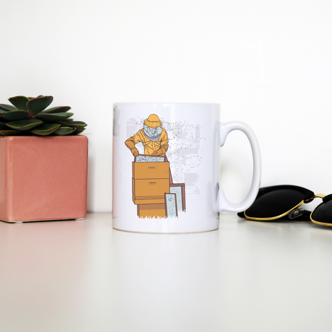 Beekeeper illustration mug coffee tea cup - Graphic Gear