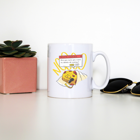 Delete cookie funny mug coffee tea cup - Graphic Gear