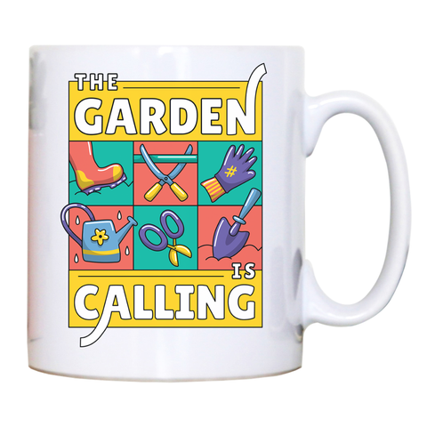 Garden calling illustration mug coffee tea cup - Graphic Gear