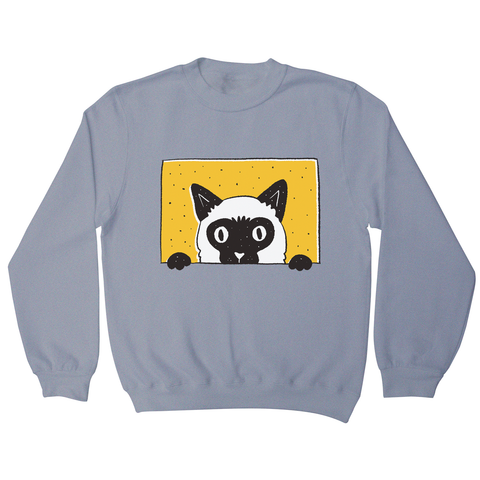 Peeking cat sweatshirt - Graphic Gear