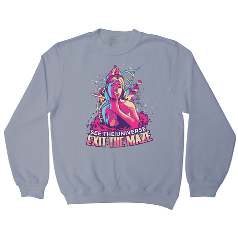 Trippy girl text sweatshirt - Graphic Gear