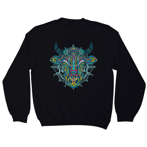 Mandala bull sweatshirt - Graphic Gear