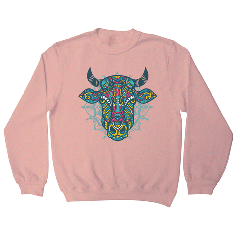 Mandala bull sweatshirt - Graphic Gear