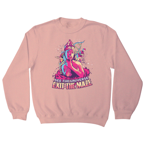 Trippy girl text sweatshirt - Graphic Gear
