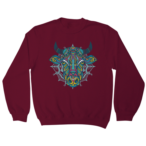 Mandala bull sweatshirt - Graphic Gear