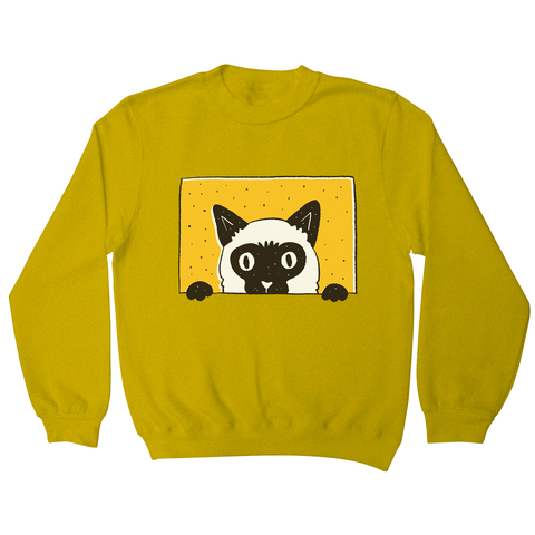 Peeking cat sweatshirt - Graphic Gear