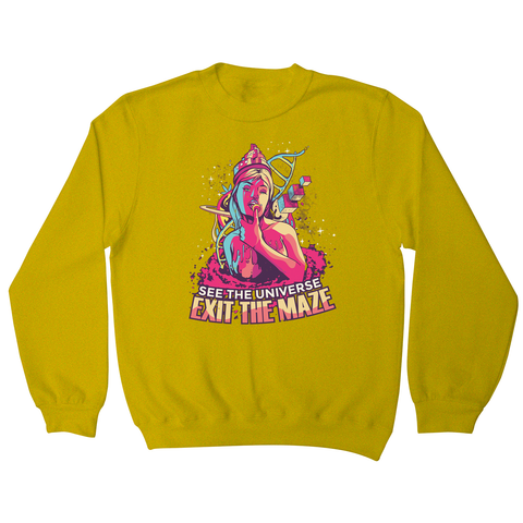 Trippy girl text sweatshirt - Graphic Gear
