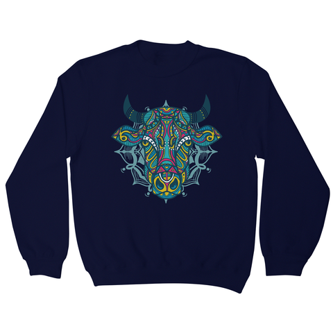 Mandala bull sweatshirt - Graphic Gear