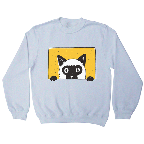 Peeking cat sweatshirt - Graphic Gear
