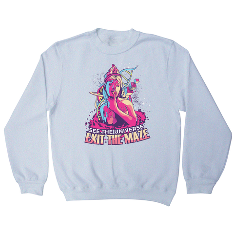 Trippy girl text sweatshirt - Graphic Gear