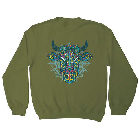 Mandala bull sweatshirt - Graphic Gear