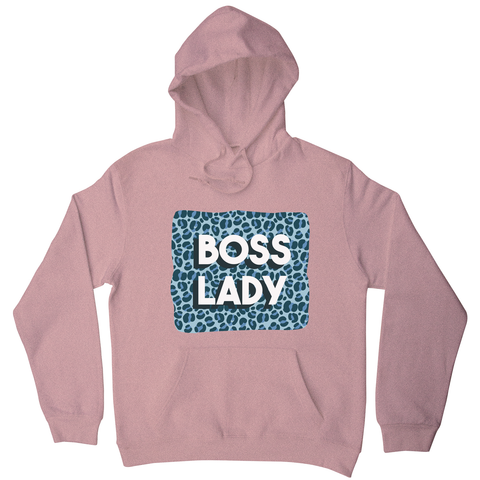 Boss lady animal print hoodie - Graphic Gear