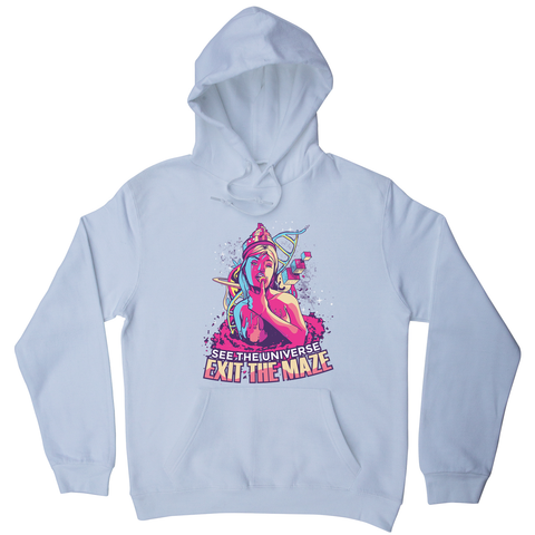 Trippy girl text hoodie - Graphic Gear