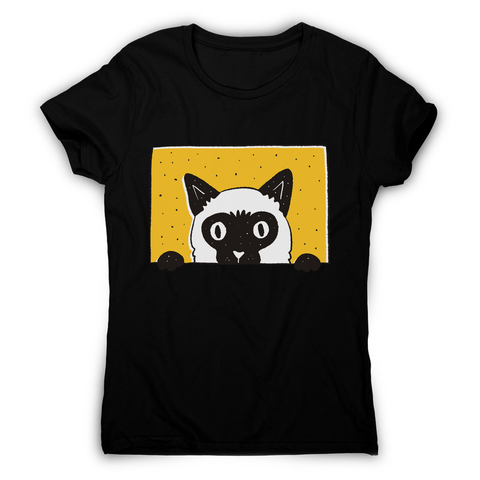 Peeking cat women's t-shirt - Graphic Gear