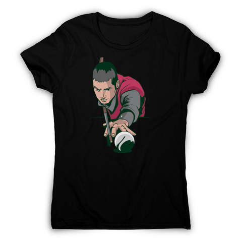 Pool player women's t-shirt - Graphic Gear