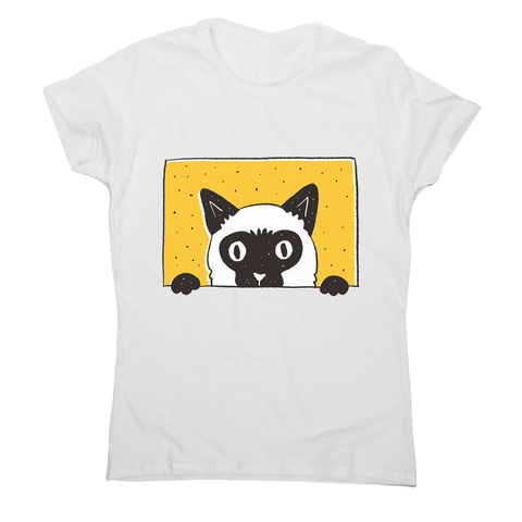 Peeking cat women's t-shirt - Graphic Gear