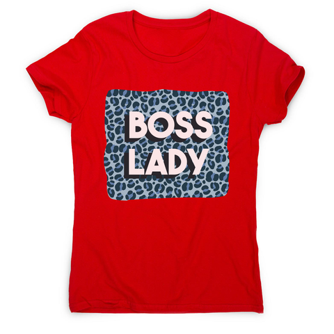 Boss lady animal print women's t-shirt - Graphic Gear