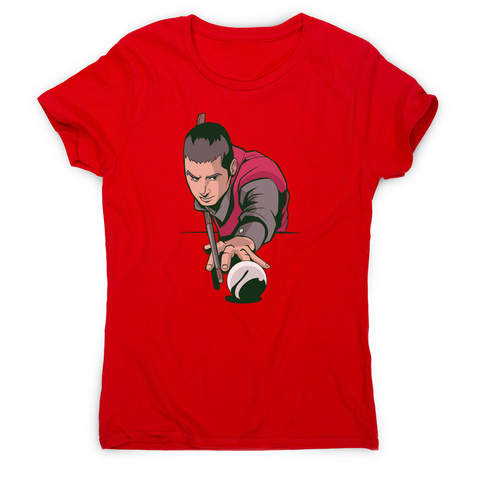 Pool player women's t-shirt - Graphic Gear