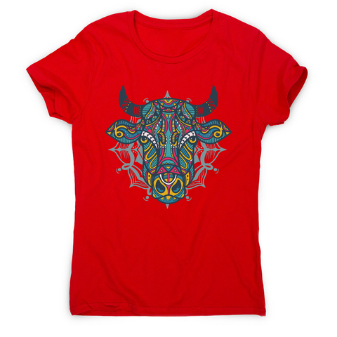 Mandala bull women's t-shirt - Graphic Gear