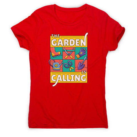 Garden calling illustration women's t-shirt - Graphic Gear