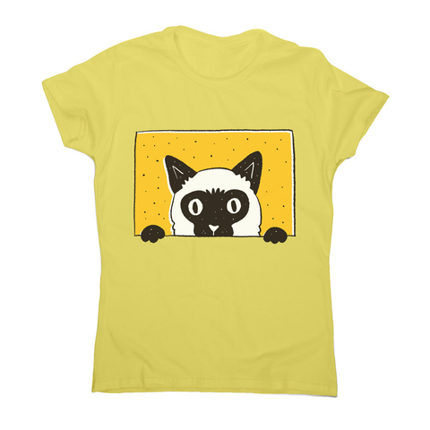Peeking cat women's t-shirt - Graphic Gear
