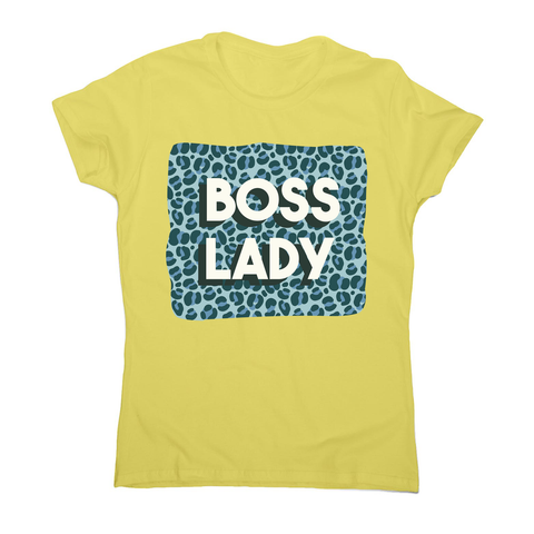 Boss lady animal print women's t-shirt - Graphic Gear