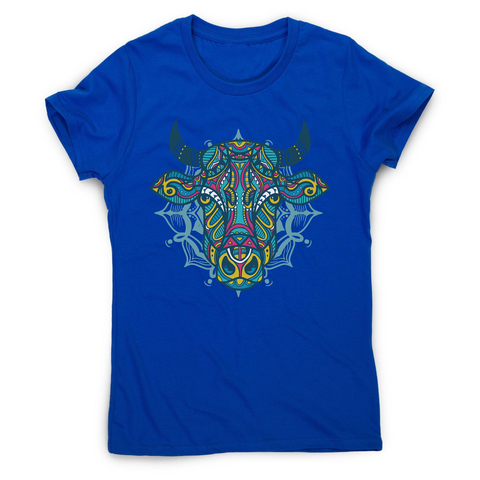 Mandala bull women's t-shirt - Graphic Gear
