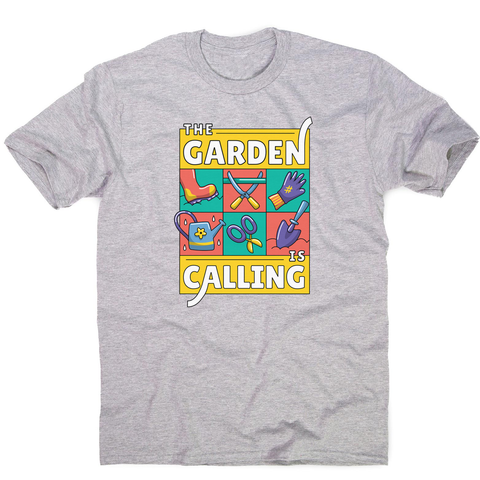 Garden calling illustration men's t-shirt - Graphic Gear